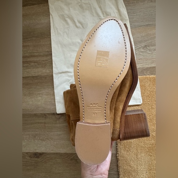 🦃NWOT A.P.C. Bottes Felicia Caramel Boots - Picture 9 of 11
